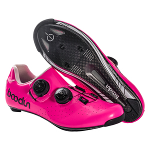 HBG 1855 <span class=keywords><strong>Zapatillas</strong></span> de Ciclismo de carbono para exteriores <span class=keywords><strong>Zapatillas</strong></span> de bicicleta con tacos de doble botón resistentes al desgaste para <span class=keywords><strong>mujer</strong></span> - Product Image 1