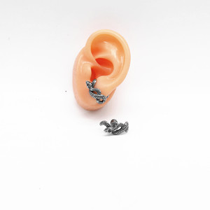 Pendientes de serpiente yunique, joyería de animales de acero y titanio para fiesta, diseño geométrico de moda para hombres y mujeres - Product Image 4