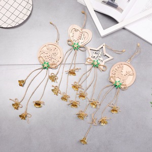 Adornos de Madera con Grabado Láser para Árbol de Navidad, Estrellas de Cinco Puntas y Campanas como Regalos Navideños - Product Image 2