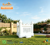 Château gonflable Kaluen Pure White pour mariage, mini château gonflable pour enfants, idéal pour la location de fêtes