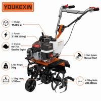 Motoculteur à transmission directe professionnel YKX, mini-motoculteur à essence pour la préparation du sol dans les fermes agricoles et les vergers