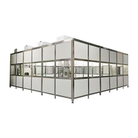 Bilik Bersih Kustom Baru dengan Panel Akrilik 40x40 Rangka Aluminium Filter HEPA Desain Mobile untuk Penggunaan Laboratorium & Industri