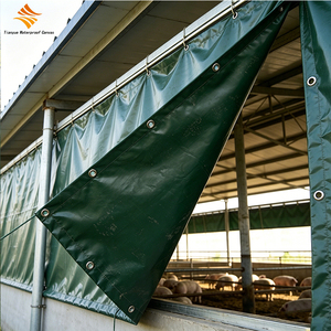 Lona de PVC Impermeable de 550 g/m², Tejido Tricot Recubierto, Resistente a la Abrasión y al Desgarro, para Cubrir Granjas Avícolas - Product Image 2