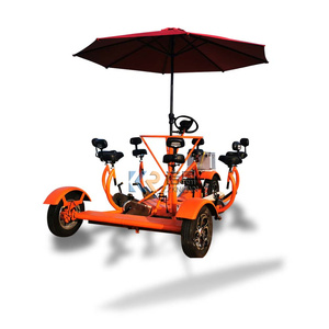 2024 7 places de luxe à quatre roues Mini bus touristique voiture touristique Touré voiture rue légale pour terrains de jeux et sites pittoresques - Product Image 2