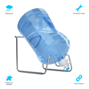 Support pour <span class=keywords><strong>bouteille</strong></span> d'eau de 5 gallons pour la maison, la cuisine, le bureau, le comptoir, en métal, en fil métallique - Product Image 4
