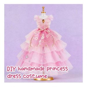 Kit de Conception de Robe de Princesse Éducatif en Plastique PVC Unisexe, Mannequin de Couture, Gabarits en Tissu, Rubans, Garnitures, Modèle Jouet Q - Product Image 6