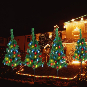 Lámpara Solar para Árbol de Navidad Xuhe de 70 cm, Decoración de Jardín para Exteriores, Luz LED, Ambiente Festivo, Decoración de Paisaje - Product Image 4
