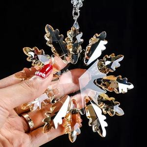 Crystal Christmas Angel <b>Car</b> <b>Ornament</b> Glass Snowflake Hanging Decoration - Product Image 6