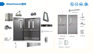 Puertas <span class=keywords><strong>de</strong></span> China al por mayor: Puertas y marcos con clasificación <span class=keywords><strong>de</strong></span> resistencia al fuego <span class=keywords><strong>de</strong></span> 120 minutos - Product Image 4