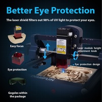 Machine de gravure à diode refroidie par air NEJE haute précision, facile à utiliser, type portique, pour DXF, pierre, caoutchouc, bois, cuir, métal, verre