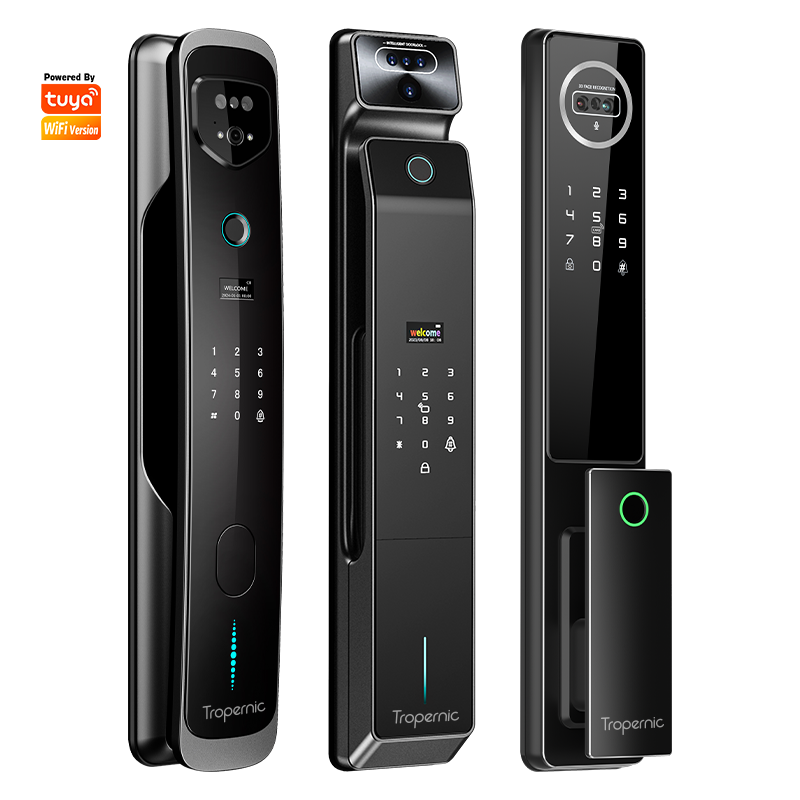Tuya 3d Face Recognition Smart Door Lock With Camera Cerradura Inteligente Biometric Fingerprint Security Automatic Smart Lock