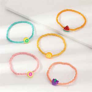 Trendz Simple wholesale colorful fruit charm safety size Bracelet for children - Product Image 4