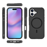 Coque de protection magnétique antichoc en TPU et PC pour iPhone 17 18 Pro Max et Air