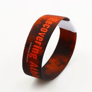 สายรัดข้อมือผ้าทอหลากสีแฟชั่นพร้อมโลโก้สั่งทำ สำหรับงานปาร์ตี้และเทศกาล - Product Image 2