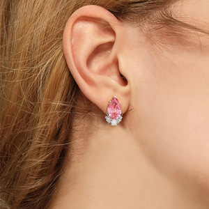Orecchini pendenti a forma di pera per donna, eleganti orecchini a goccia piccoli, gioielli versatili per l'uso quotidiano - Product Image 3