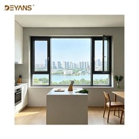 Ventana Abatible de Aluminio con Doble Acristalamiento y Rotura de Puente Térmico para Viviendas