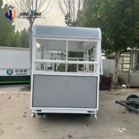 Chariot de restauration rapide commercial pour hot-dogs, remorque mobile durable pour événements extérieurs, foires de rue et services de traiteur de marchés nocturnes
