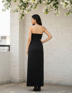 ชุดเดรสผ้าซาตินหรูหราสำหรับผู้หญิง เนื้อผ้าเรียบหรู ทันสมัย สวมใส่สบาย เหมาะสำหรับงานปาร์ตี้ กิจกรรมยามเย็น และการเดินทาง - Product Image 6