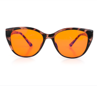 Lunettes de protection anti-lumière bleue pour femmes, avec monture œil de chat, pour l'ordinateur et le sommeil nocturne