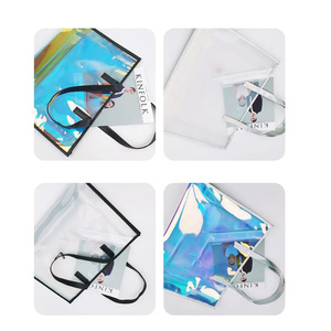 Venta al por mayor de alta calidad reutilizable clara de pvc personalizado impreso bolsa de - Product Image 3