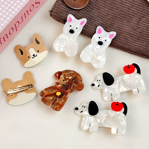 กิ๊บติดผม Yi YHJ สำหรับผู้หญิง มีสินค้าพร้อมส่ง ลายการ์ตูนน่ารัก กิ๊บอะซิเตทรูปสุนัข กิ๊บปากเป็ด กิ๊บติดข้างผม สำหรับเด็กผู้หญิง สั่งทำได้ จัดส่งรวดเร็ว - Product Image 1