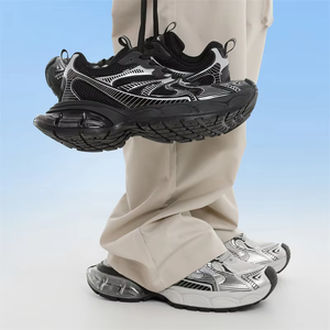 รองเท้าลำลองสุดหรู คุณภาพสูง สไตล์เดินสบาย รองเท้าทรงหนาเสริมส้น คุณภาพสูง พร้อมพื้นรองรับแรงกระแทก รองเท้าผ้าใบผู้ชายแฟชั่น - Product Image 1