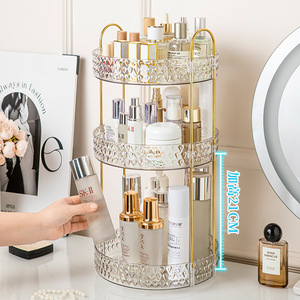 Luxe multicouche empilable coiffeuse organisateur bijoux soins de la peau boîte de rangement pour salle de bain chambre supports de rangement supports - Product Image 2