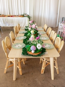 Silla Infantil Moderna de Ratán Natural para Eventos, Silla de Mimbre Hecha a Mano para Niños, Decoración para Fiestas y Bodas - Product Image 4