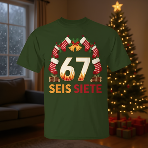 เสื้อยืดคริสต์มาสลายมีม ไซส์ 67 ของขวัญวันหยุด - Product Image 3