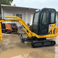 Mini-excavatrice sur chenilles Komatsu PC20MR d'occasion, haute qualité, bon état, garantie 1 an, moteur, engrenages, PLC