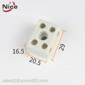 2 phase position Ceramic Terminal block Connector 20A 250V