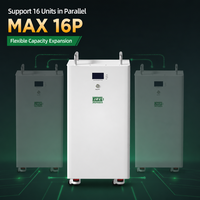 Pack de batteries solaires hybrides empilables LiFePO4 16S1P 15KWH 51.2V 300Ah JREPower avec BMS AC 10-20Kw ESS