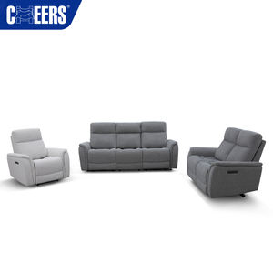 मैनवाह ने आधुनिक नए फ़ंक्शन शून्य-घर्षण होम फर्नीचर इलेक्ट्रिक कपड़े 3 + 2 सीटर रीक्लिनिंग सेट सोफे लिविंग रूम सोफा - Product Image 2