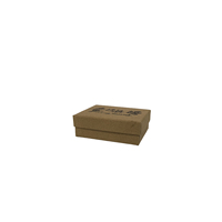 Boîte à chaussures à bijoux en carton kraft brun recyclé de luxe personnalisé avec revêtement UV gaufrage par stratification mate pour affichage haut de gamme