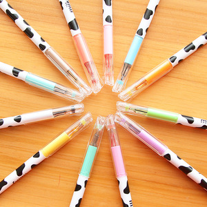 Bolígrafo de Gel Kawaii con Diseño de Vaca Color Leche, 12 Colores, para Estudiantes, Bolígrafos de Gel con Diamantes Escolares - Product Image 3