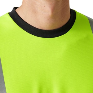 Men's <b>High</b> Visibility Workwear <b>T</b> <b>Shirt</b> Reflective Safety Hi <b>Vis</b> Construction Road Work Breathable Quick Dry Polyester <b>Shirt</b> - Product Image 5