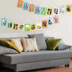 Cadre photo personnalisable en carton kraft recyclé vierge, à peindre soi-même, pour mariage, salle de classe, artisanat, cadeau promotionnel - Product Image 5