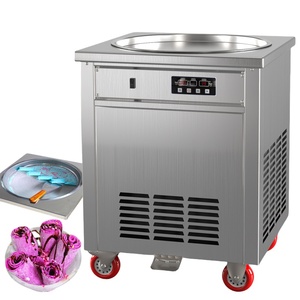 Commercial Single Pot Frozen Fresh Fruit Yogurt Fryer <b>Ice</b> <b>Cream</b> <b>Roll</b> <b>Machine</b> - Product Image 1