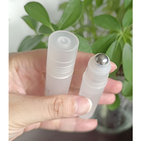 Flacon roll-on de 10 ml, flacon en plastique avec bille roulante, flacon de déodorant, fabrication en usine