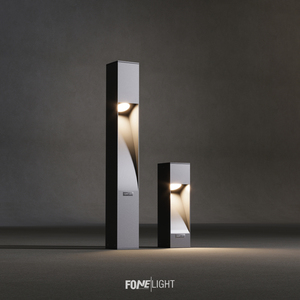 Luzerra 35cm moderne en aluminium inoxydable borne lumineuse extérieur jardin voie paysage éclairage en gros cour lampe - Product Image 5
