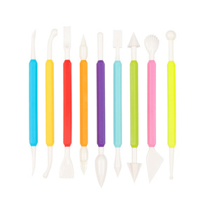 Juego <span class=keywords><strong>de</strong></span> 9 Herramientas <span class=keywords><strong>de</strong></span> Plástico <span class=keywords><strong>de</strong></span> Doble Punta para Decoración <span class=keywords><strong>de</strong></span> Pasteles, Fondant, Modelado, Escultura, Arcilla, Repostería y Accesorios para Alimentos - Product Image 2