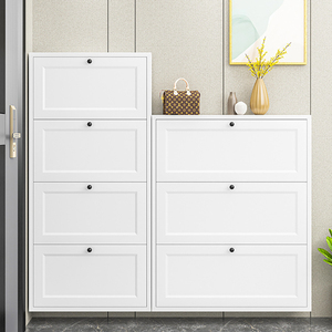 Đồ nội thất nhà siêu mỏng giày lưu trữ tủ giá thép Giày giá Tủ sắt tủ giày - Product Image 2