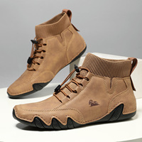 Bottes de randonnée décontractées unisexes montantes, style couple, avec embout chaussette, pour l'hiver, grandes tailles, vente en gros transfrontalière, pour plateformes indépendantes