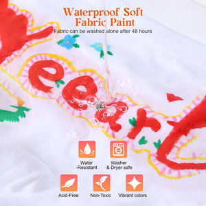 YEEART, juego de <span class=keywords><strong>pintura</strong></span> de tela de 60ML respetuoso con el medio ambiente para ropa, <span class=keywords><strong>pintura</strong></span> textil permanente para zapatos - Product Image 4