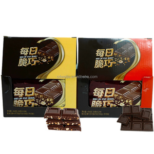 Barre de chocolat au lait de riz <span class=keywords><strong>croustillant</strong></span>, chocolat au beurre de cacao de qualité supérieure, chocolat au pistache sucré, vente en gros, 38g - Product Image 1