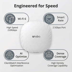 HPE <span class=keywords><strong>Aruba</strong></span> AP-<span class=keywords><strong>515</strong></span> <span class=keywords><strong>RW</strong></span> d'origine, Wi-Fi 6 haute densité, technologie ClientMatch, garantie de 1 an - Product Image 3