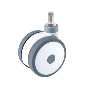 Großhandel Räder kleines <span class=keywords><strong>Nylon</strong></span>-Gummi-Rad 3 Zoll weißes Zwillingsrad medizinisches Kosmetik-Zwillingsrad - Product Image 5