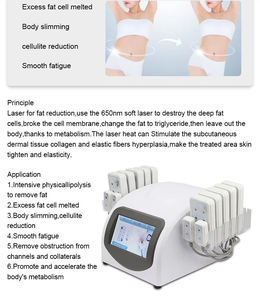 Máquina de Adelgazamiento con Parches Láser 10+4 Indolora, 650nm, Moldeadora Corporal, Eliminación de Celulitis, Gran Venta - Product Image 3