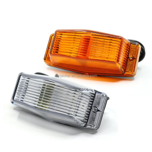 Feux de Calandre Avant LED Ambre Blanc Double Brûleur pour Camions Scania, Mercedes-Benz, Volvo, MAN – Style Rétro - Product Image 1