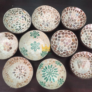 Hot Selling Customizable Flower <b>Coconut</b> <b>Shell</b> Bowl Mother Of Pearl Large Quantity Direct Factory Cheap Prices - Product Image 6